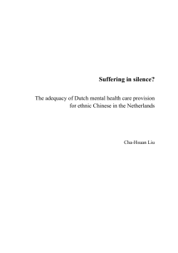 Suffering in silence? - Utrecht University Repository