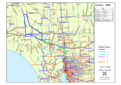 1cm = 1.43km Route No : - Southland Girls` High School