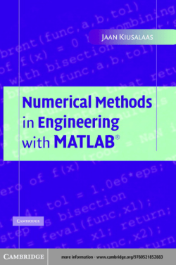 NUMERICAL METHODS IN ENGINEERING WITH: MATLAB