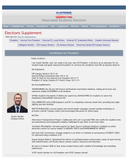2016 Supplement - Associated Students