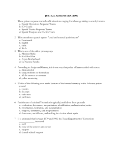 justice administration - FBLA-PBL