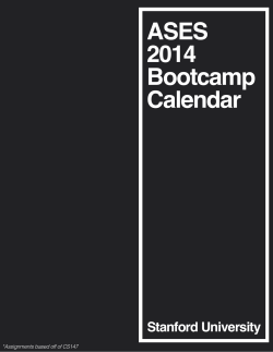ASES Calendar - Stanford University