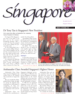 Dr Tony Tan is Singapore`s New President