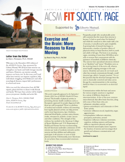 Fit Society&reg; Page - American College of Sports Medicine