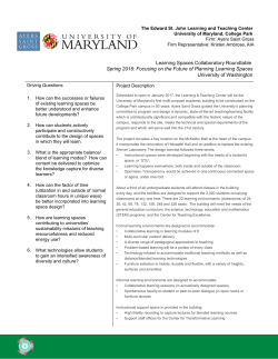 Learning Spaces Collaboratory Roundtable Spring 2016: Focusing