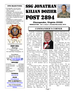 Oct-Nov 2012 - VFW Post 2894