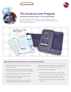 The Scantron Loan Program