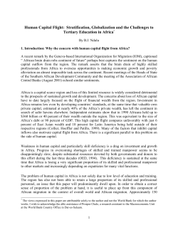 Human Capital Flight: Stratification, Globalization