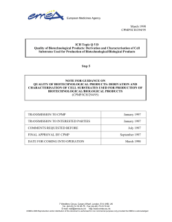 Q 5 D Quality of Biotechnological Products