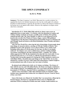 The Open Conspiracy - H.G. Wells