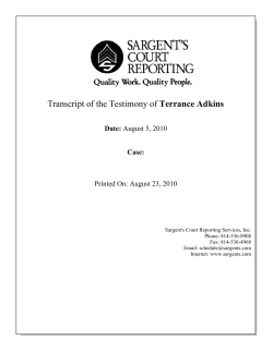 Terrance Adkins2 - WV Office of Miners` Health, Safety and Training