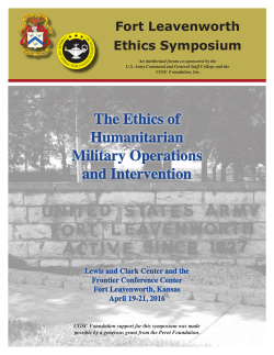 The Ethics of Humanitarian Military Operations and Intervention