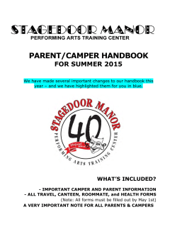 parent/camper handbook