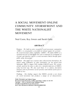 A Social Movement Online Community