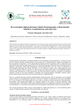 Reversed-phase high-performance liquid chromatography of