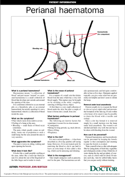 Perianal haematoma