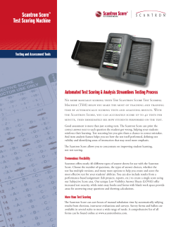 Scantron Score&trade; Test Scoring Machine