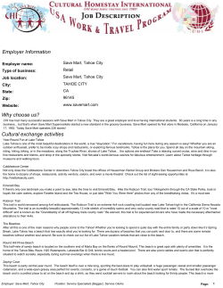 Cultural exchange activities Employer Information Why choose us?