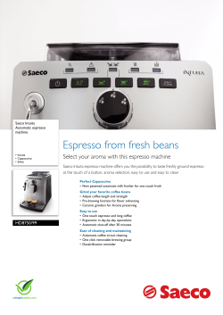 HD8750/99 Saeco Automatic espresso machine