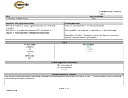 Unit 2 Constitution / Federalism