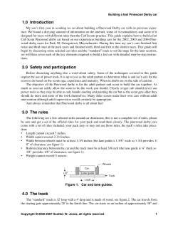 How to build a fast pinewood derby car