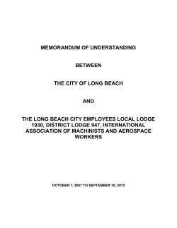 IAM Miscellaneous Employees 2007-2012 MOU