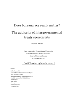 Does bureaucracy really matter? The authority of intergovernmental