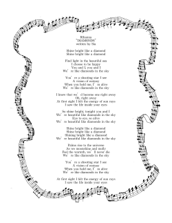 Rihanna &ldquo;DIAMONDS&rdquo; written by Sia Shine bright like a diamond