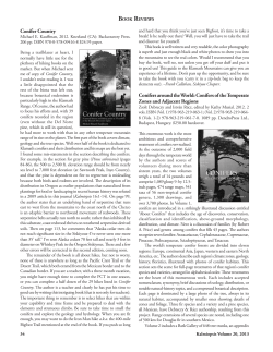 Conifer Country Conifers around the World: Conifers of the