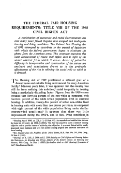 Title VIII of the 1968 Civil Rights Act