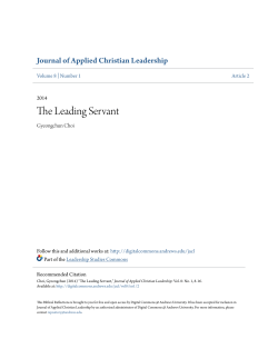 The Leading Servant - Digital Commons @ Andrews University