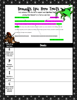 Beowulf`s Epic Hero Traits