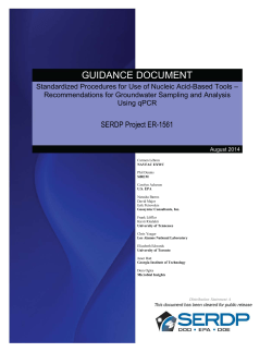 Standardized Procedures for Use of Nucleic Acid-Based - CLU-IN