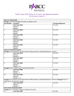 10th Grade EOY Practice Test