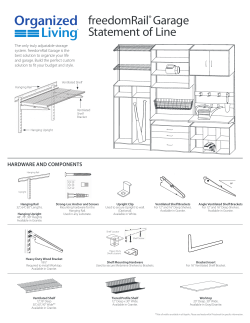 freedomRail&reg; Garage Statement of Line