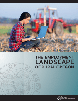 The Employment Landscape of Rural Oregon