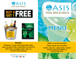 Menu. - Tween Waters Inn