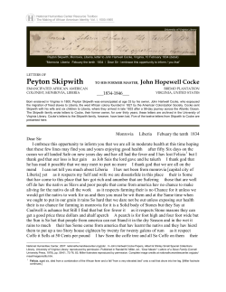 Letters from Peyton Skipwith