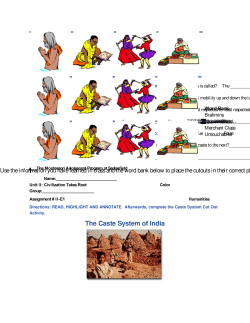 The Caste System of India