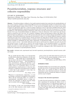 Pseudofactorialism, response structures and collective responsibility