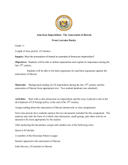 The Annexation of Hawaii - Teaching American History