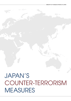 JAPAN`S COUNTER-TERRORISM MEASURES (May 16, 2016)