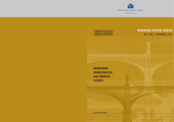 Behavioural characteristics and financial distress - ECB