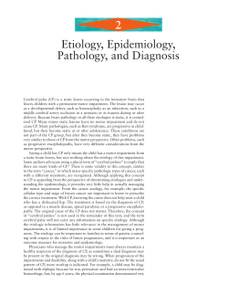 Etiology, Epidemiology, Pathology, and Diagnosis