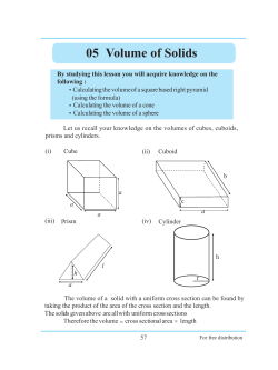05 Volume of Solids