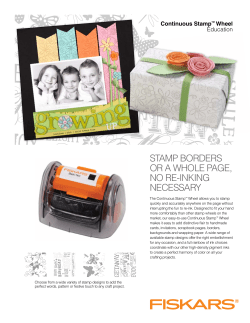 Continuous Stamp Wheel Instructions