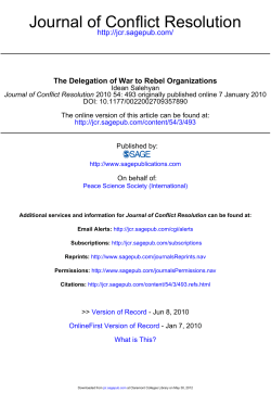 Salehyan (2010) - Benjamin Acosta