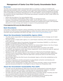 Management of Santa Cruz Mid