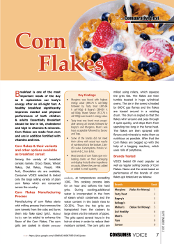 Corn Flakes - Department of Consumer Affairs