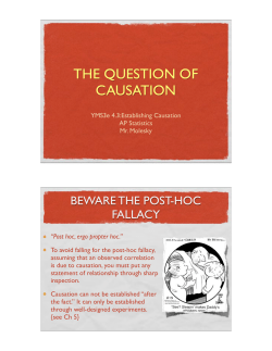 the question of causation